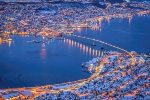 Tromso in night